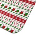 thumbnail image 5 of Red Christmas Stocking and Snowflake Pattern Dish Drying Mat for Kitchen 1 Pack, Ultra Absorbent Microfiber Dishes Drainer Mats,16x18in(41x46cm), 5 of 6