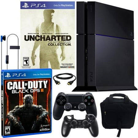 PS4 500GB UNCHARTED Collection Bundle with Black OPS III & More