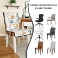 thumbnail image 5 of TSOVTHRID Easter Egg Floral Print Quilted Dining Chair Cushion Covers Stretchy Comfy Seat Cushion Slipcovers Removable Armless Chair Covers with Detachable Strap for Easter Decor, Set of 1, 5 of 7