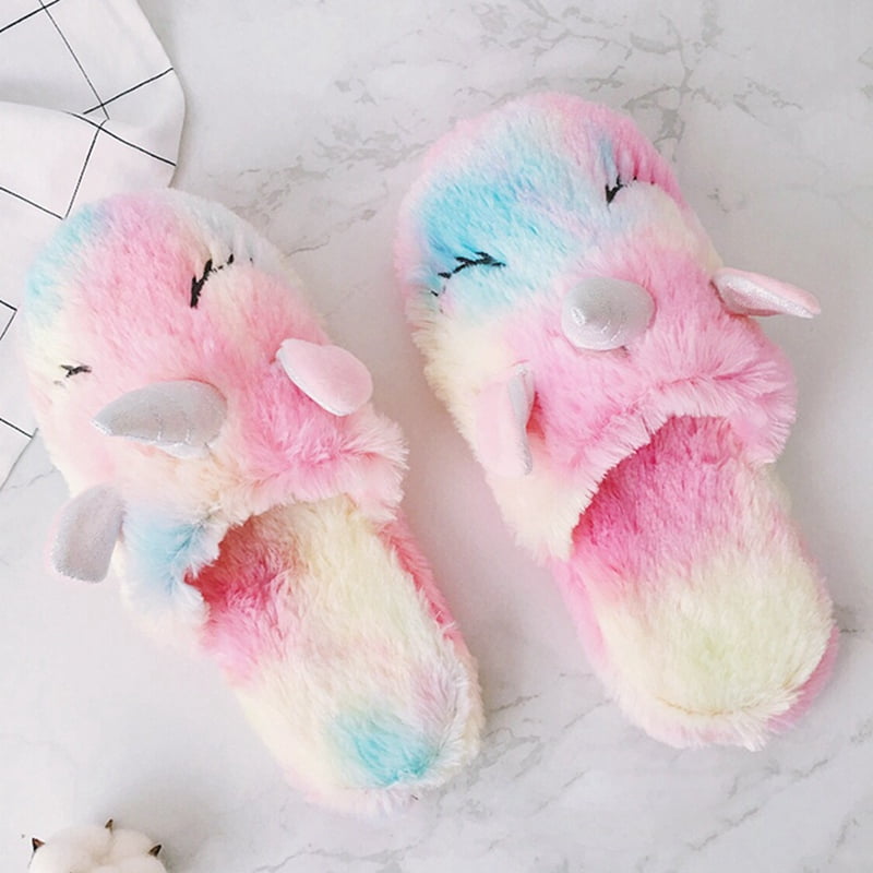 fluffy girl slippers