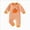 Orange, variant on 12-18 Months Newborn Baby Halloween Outfit Pumpkin Jumpsuit Long Sleeve Romper Fall Winter Clothes Sleep & Play One-Piece Bodysuit Newborns Everyday Wear