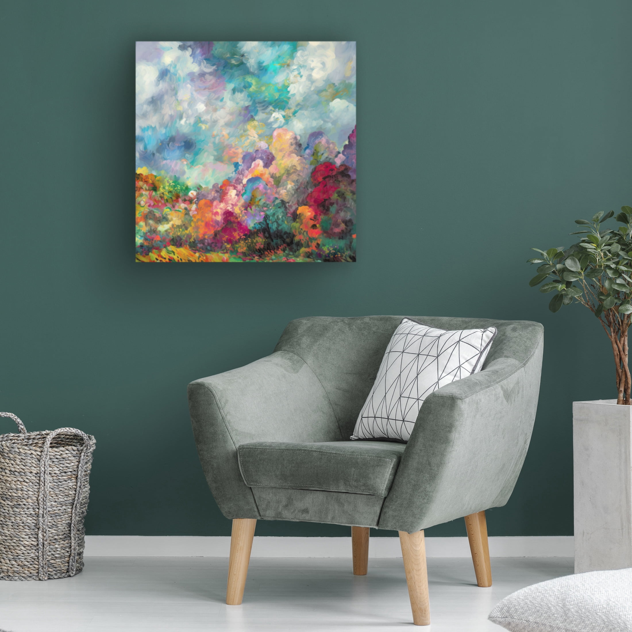 Canvas Wall Art - Sasha 'Threshold' Wall Art for Living Room, Bedroom, or Office Décor by Trademark Fine Art - 14 x 14 Inches
