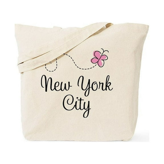 CafePress - New York City Butterfly Tote Bag - Unisex Canvas Tote Bag, Beige, 1-Piece