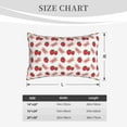 thumbnail image 4 of Sikiie Strawberry Print Plush Pillow Cover, Wrinkle-proof and Stain-resistant Pillow Protector without Pillow Core, Home Decoration-20"x30", 4 of 6