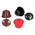 thumbnail image 2 of 3PCS Coffee Capsule Filter Cup Fit for DOLCE GUSTO Cafe Accessory Kitchen Supplies(Red Brown Black with Spoon Brush ), 2 of 22