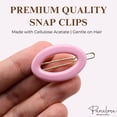 thumbnail image 4 of Parcelona French Eggie Oval Shell Mini Side Slide Barrette Hair Clips - 4 Pieces (TortoiseShell), 4 of 39