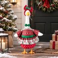 thumbnail image 5 of Qwtwty Christmas Porch Goose Costumes 23" Funny Porch Goose Clothes for Yard Outdoor Patio Statue Christmas Holiday Decor, 5 of 7
