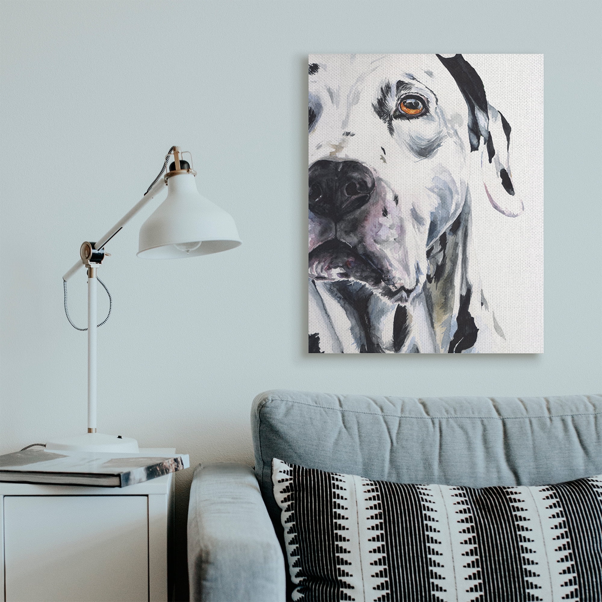 Stupell Industries Dalmatian Pet Dog Portrait Bold Spotted Dog Canvas Wall Art, 30 x 40, Design by George Dyachenko