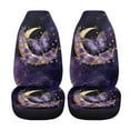 thumbnail image 3 of Garronmavis Purple Butterflies 2 PCS Fluffy Car Seat Covers for Front Seat Cushion Auto Seats Cover Universal fit for SUV Sedan Van, 3 of 7