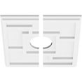 thumbnail image 3 of 36"OD x 3"ID x 12 1/2"C x 1"P Knox Architectural Grade PVC Contemporary Ceiling Medallion, Two Piece, 3 of 7