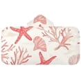 thumbnail image 5 of Yayeee Kids Hooded Towels Toddler Soft Absorbent Beach Bathing Wrap 50" x 23.5", Starfish Seashell, 5 of 5
