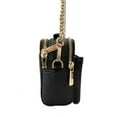 thumbnail image 4 of Michael Kors Womens Medium Double Zip Phone Crossbody 35F2GTTC2L-001 (Black), 4 of 4