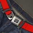 thumbnail image 2 of Buckle-Down Belt, Seatbelt Buckle Belt, Red, Youth 22 to 32 Inches, 2 of 9