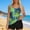 A313 Green, variant on Tankini Swimsuits for Women Built-in Bra Two Piece Tummy Control Bathing Suits with Boyshorts Tropical Leaf Print Athletic Tankini Sets Modest Beachwear