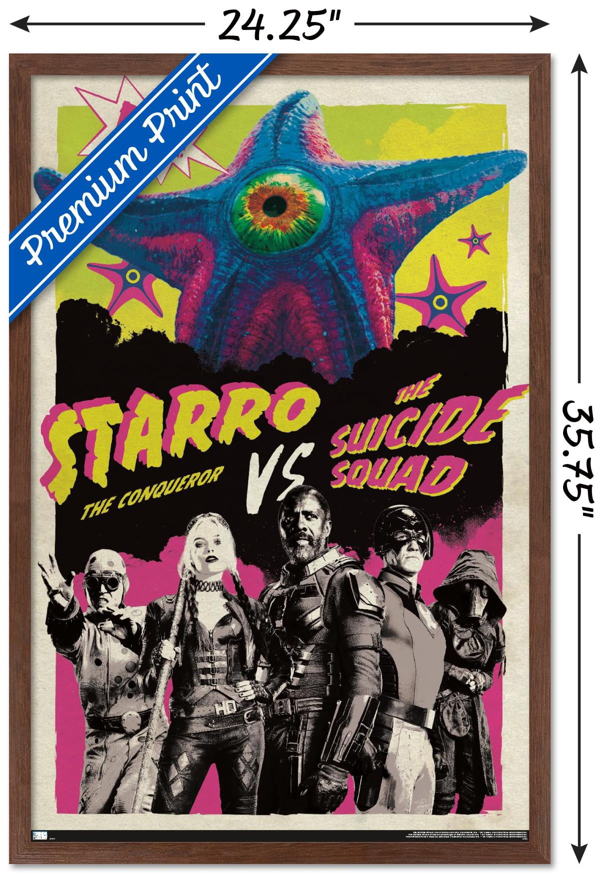 DC Comics Movie The Suicide Squad - Starro The Conqueror Wall Poster, 22.375" x 34", Framed