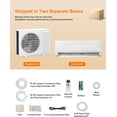thumbnail image 3 of 12000BTU Mini Split Air Conditioner, 230V Wall-Mounted AC/Heating System Cools Rooms up to 750 Sq.Ft, Energy Efficient Inverter AC with Pre-Charged Condenser, Heat Pump & Installation Kits, 3 of 6