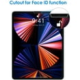 thumbnail image 3 of JETech 2-Pack Screen Protector for iPad Pro 12.9-Inch 2021/2020/2018 Model, Edge to Edge Liquid Retina Display, Face ID Compatible, Tempered Glass Film, 3 of 6