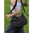 thumbnail image 2 of 2024 Nuevo bolso de lona vaquera con múltiples bolsillos para mujer, estilo retro europeo y americano, de alta gama, personalizado, con un solo hombro, bandolera, tendencia, 2 of 5