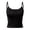 Black, variant on Cami with Built In Bra for Women 2 In 1 Soft Fashion Camisole Activewear Gym Sports Wirefree Support Yoga Cami Shirt
