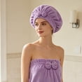 thumbnail image 3 of Hair Towel for Wet Hair Drying Hair Super Absorbent Quick Dry Wrap Towels for Curly Hair Women Girls, 3 of 4