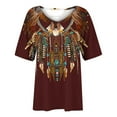 thumbnail image 4 of Cute Summer Clothes for Women Over 50 Animal Print Blouses for Women Generic Womens Tops, 4 of 5