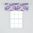 thumbnail image 2 of Dreamy Floral Window Valance, Watercolor Style Blooming Tulip Pattern with Delicate Leaves Vintage, Curtain Valance for Kitchen Bedroom with Rod Pocket, 54" X 18", Pale Fuchsia Indigo, by Ambesonne, 2 of 2