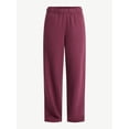 thumbnail image 4 of No Boundaries Soft Fleece Wide Leg Pants, 30” Inseam, 1 or 2-Pack, Women’s XXS-4X, 4 of 4