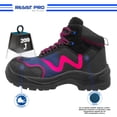 thumbnail image 4 of Zapato de Seguridad WSM para Dama, Ergonómico y muy ligero tipo tenis. Con casquillo de Policarbonato. Bota Industrial. Es un calzado de trabajo dieléctrico y antiderrapante. Est. 2959-WT WSM  2959WTNGO240, 4 of 7
