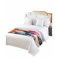 thumbnail image 2 of Xipuska Colorful Rhombus Bed Runners for King Size Bed, Decorative Bed Throws for Foot of Bed, Geometric Color Block Abstract Bed Runner Sofa Throw Bedding Scarf Protector Slipcover for Bedroom/Hotel, 2 of 6