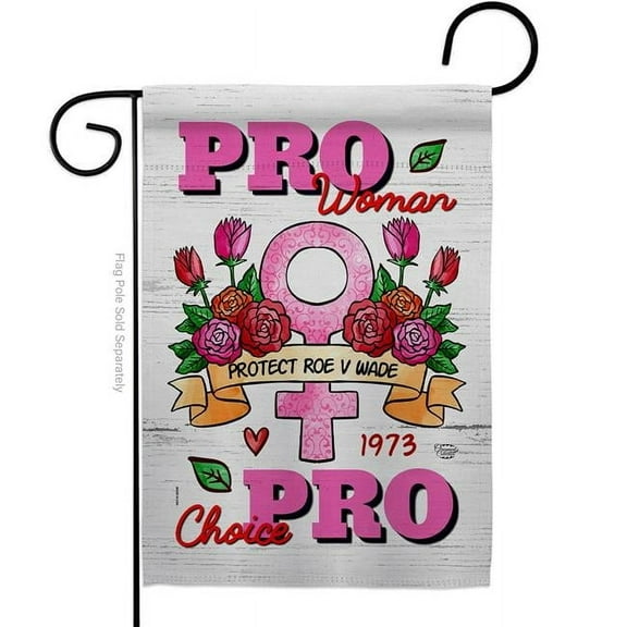 Ornament Collection G190157-BO 13 x 18.5 in. Pro Women Support Feminism Double-Sided Vertical Decorative Garden Flag