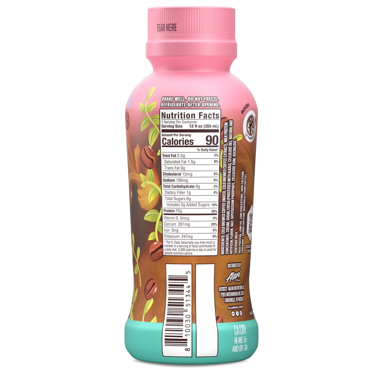 Alani Nu Protein Coffee - Mocha - 12oz Bottle