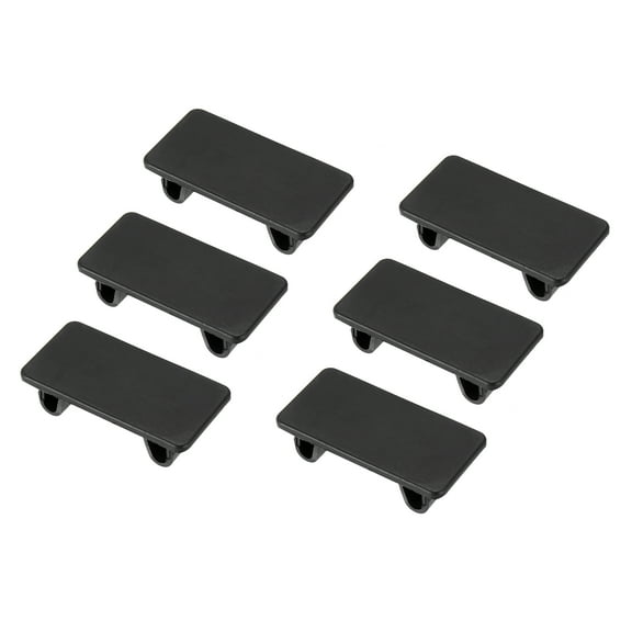 6pcs Vehicle Rocker Switch Panel Cover Automotive Toggle Switch Hole Bracket Filler Plug Black Universal