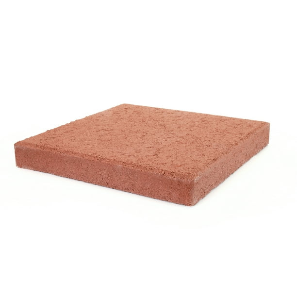 Pavestone 12" Square Red Concrete Stepping Stone