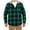 Green, variant on Herrnalise Men's Fashion Top Lattice Winter Thirt Comfortable Hooded LongSleeve Coat Green