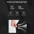 thumbnail image 4 of HISDERN Mens Black Shorts 7.8 In Inseam Drawstring Waist Quick Dry Athletic Shorts with Deep Pockets, 4 of 10