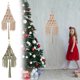 thumbnail image 1 of Tapiz Navideño Bohemio Tejido a Mano con Forma de Árbol de Navidad | Tapiz con Borlas para Dormitorio o Sala de Estar Infantil | 1 Tapiz de Punto, 1 of 5