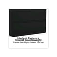 thumbnail image 7 of Alera Lateral File, 2 Legal/Letter-Size File Drawers, Black, 42" x 18.63" x 28", 7 of 7