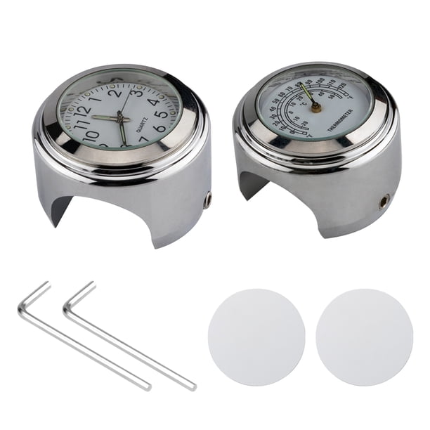 Reloj universal para manillar de motocicleta Termómetro de bicicleta Reemplazo impermeable Irfora Reloj