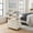 White, variant on Adjustable Height End Table with Charging Station & Flip-Top, White High-Gloss