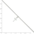 thumbnail image 3 of Sterling Silver Cross Anklet Made In Italy qg281-9, 3 of 5