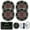 Charcoal LED, variant on Kicker Marine Bluetooth USB RCA Stereo Receiver w/Remote Bundle with (QTY 4) 6.5" 2-Way 195W Max Coaxial Marine LED Speakers w/ White Grilles, LED Remote, 50-Ft 16-Gauge Wire, Antenna