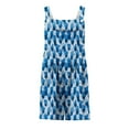 thumbnail image 3 of pstuiky Jumpsuits for Women, Women's Printed Button Pocket One-Piece Shorts Wide Leg Pants Suspenders One-Piece Shorts Leisure Jumpsuits Sky Blue XL #13, 3 of 3