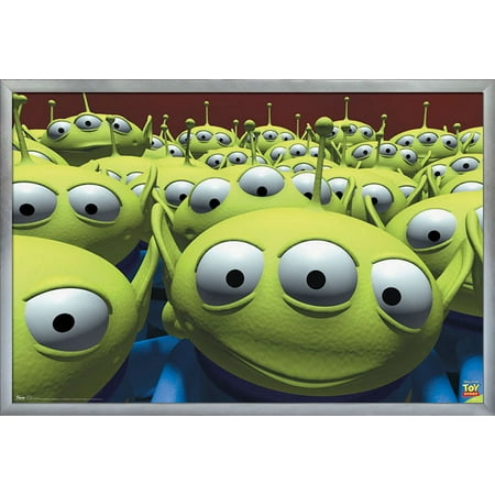 Disney Pixar Toy Story - Aliens Wall Poster, 22.375" x 34", Framed