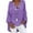 Purple, variant on Patlollav Women Clothes,Womens Plus Size Casual Long Sleeve Solid Loose V-Neck Shirt Blouse Tops
