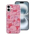 thumbnail image 2 of Funda Kirby de TPU para iPhone 16 Plus: ultrafina, a prueba de golpes, antiamarilleo, resistente a arañazos, compatible con carga inalámbrica, agarre mejorado, estilo transparente., 2 of 7