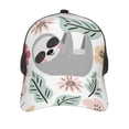 thumbnail image 3 of Lsque Cute Cartoon Sloth Printed Trucker Hat - Baseball Cap for Men Women - Breathable Mesh Side, Adjustable Fit - for Casual Wear, 3 of 7