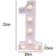 thumbnail image 2 of White letters with LED lights. Letters with luminous lights for interior decoration. (1), 2 of 5