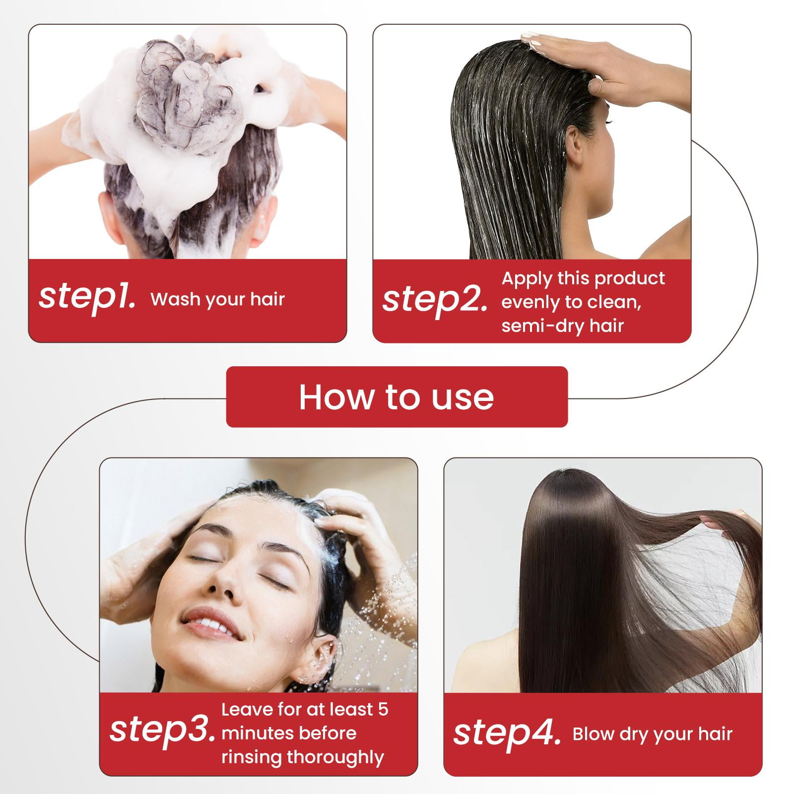 AngeRose Keratin & Collagen Hair Mask, Featuring AngeRose Signature Scent for Deep Repair，Hydration of Dry, Damaged Hair Moisturize, Moisturizing.