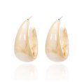 thumbnail image 3 of Guardurnaity 1 par de pendientes de acrílico en forma de C, pendientes de aro elegantes de estilo Retro, pendientes de joyería exagerados Type3 NO3, 3 of 6