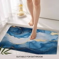 thumbnail image 3 of Blue Marble Door Mat&nbsp;Indoor Outdoor Entrance, Non Slip Small Rug for Kitchen Bathroom Entryway Rug, Modern Abstract Ink Painting Washable Doormat Floor Mat for Office Home Decor 18x30 Inch, 3 of 8